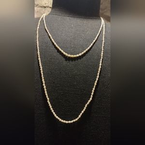 Super long freshwater pearl necklace